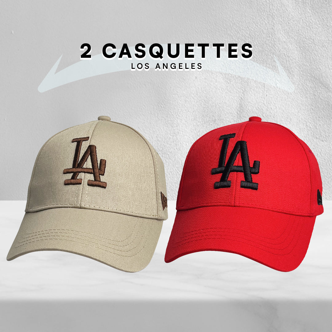 2 Casquettes Los Angeles.