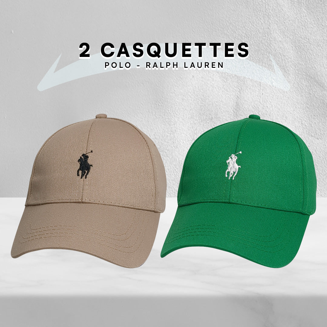 Pack 2 Casquettes Polo de haute qualitè