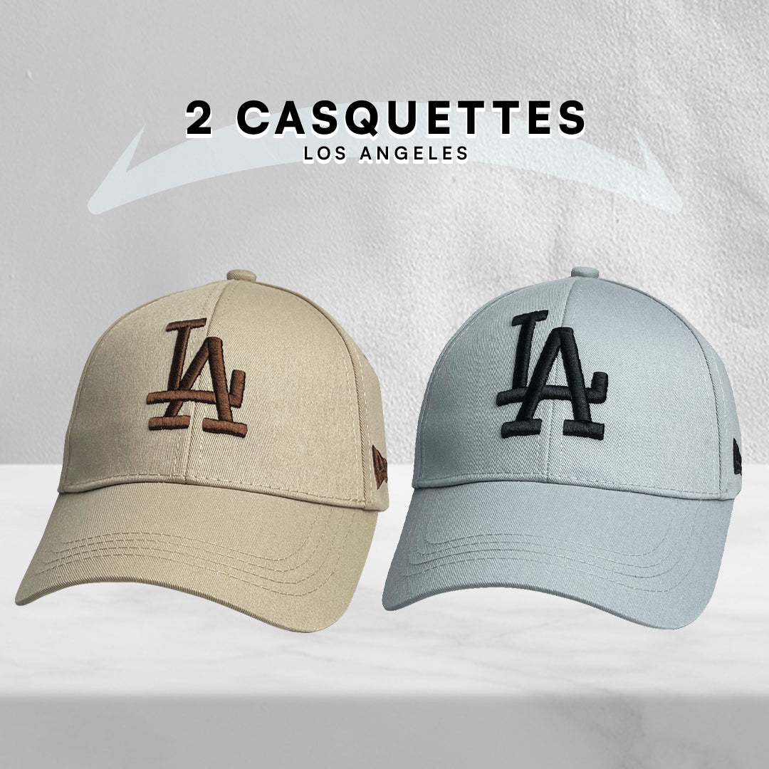 2 Casquettes Los Angeles.