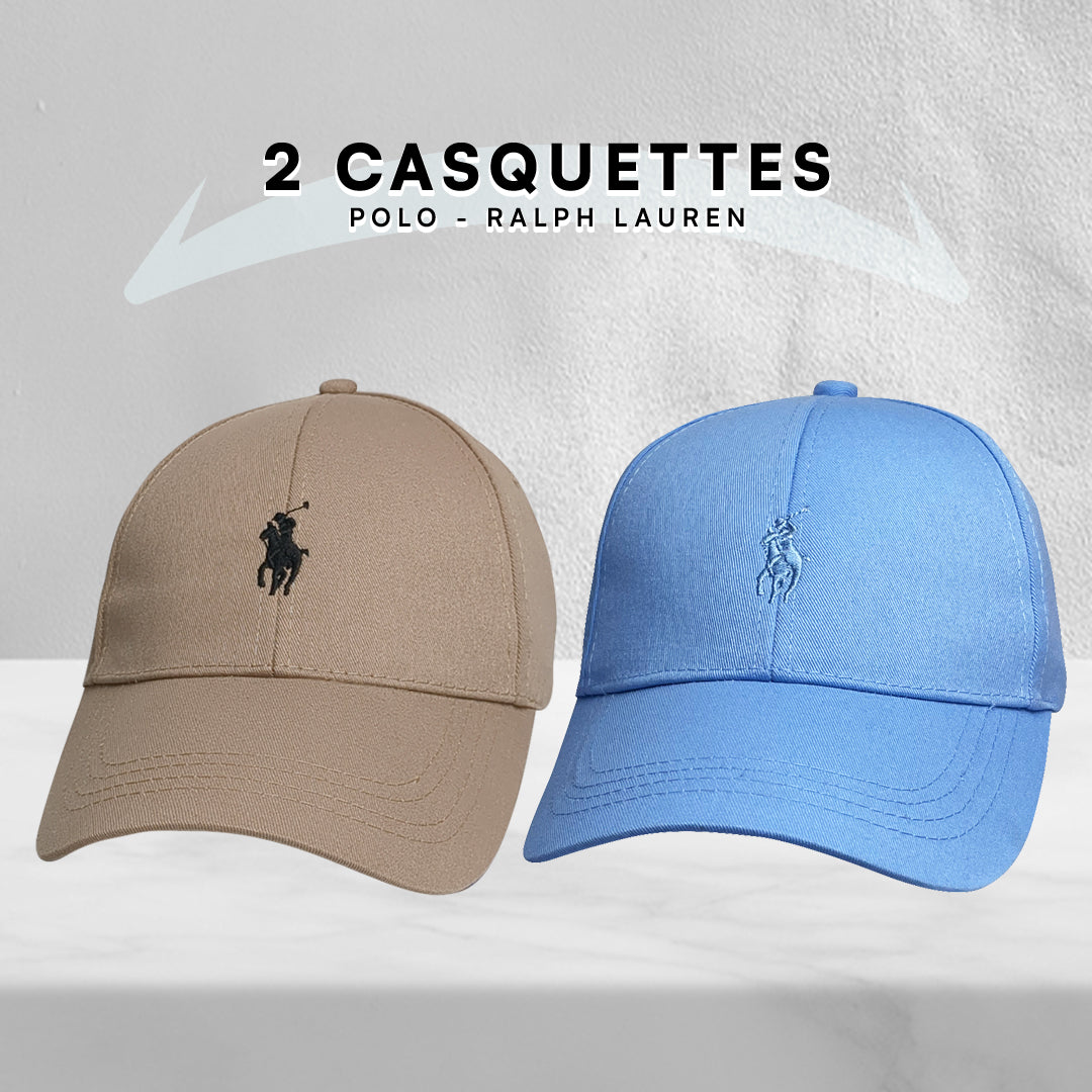 2 Casquettes Polo de haute qualitè