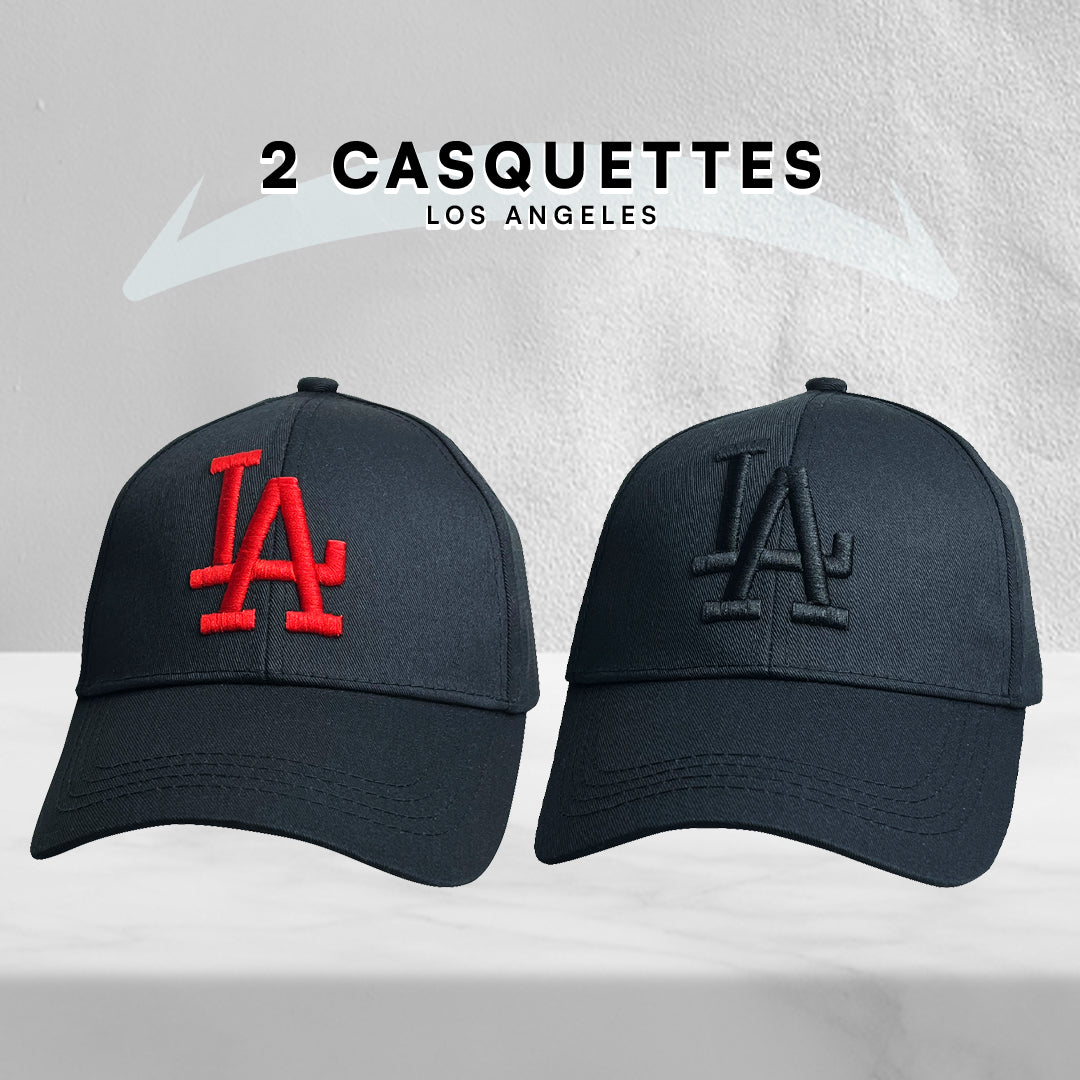 2 Casquettes Los Angeles.