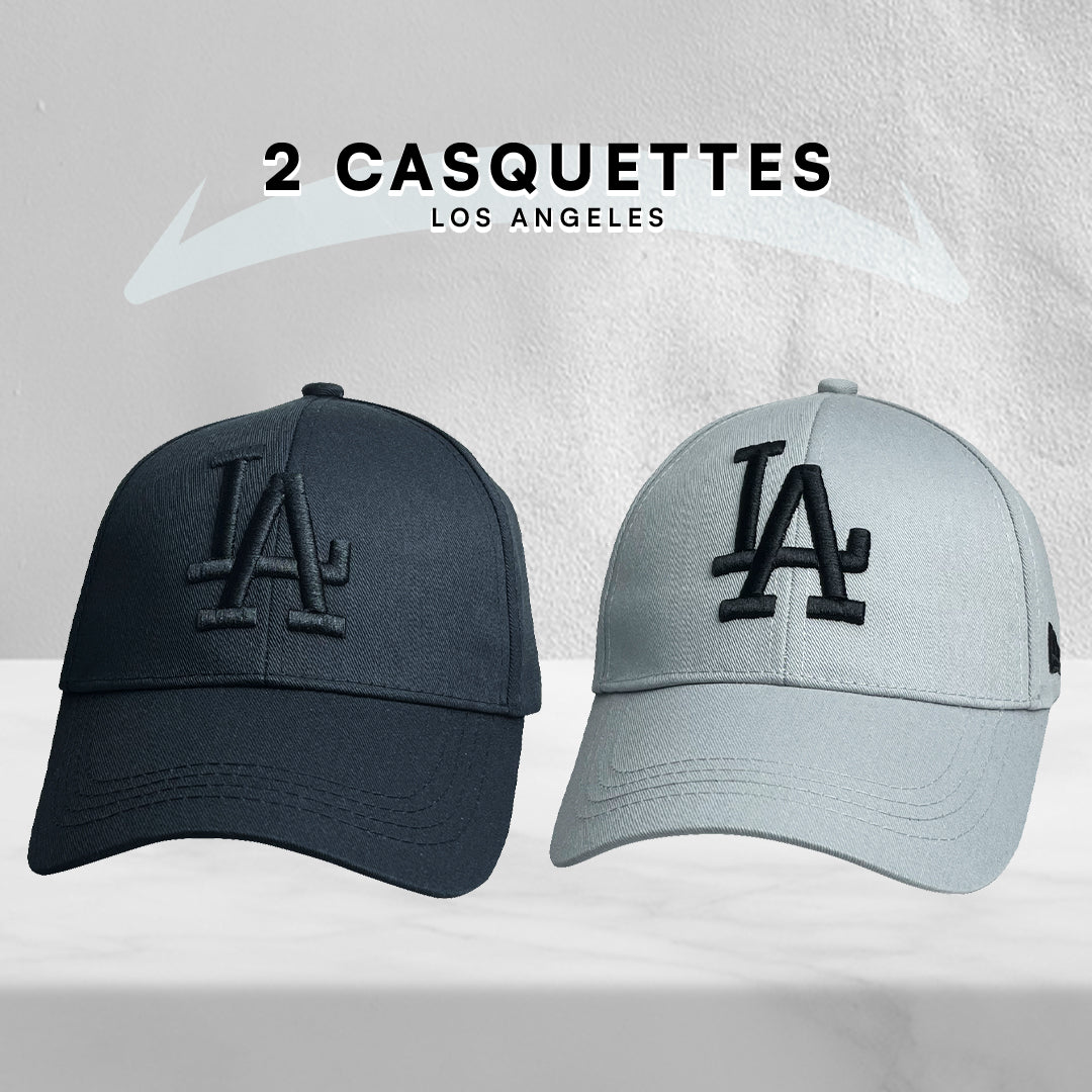 2 Casquettes Los Angeles.
