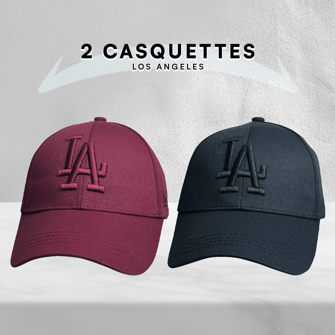 2 Casquettes Los Angeles