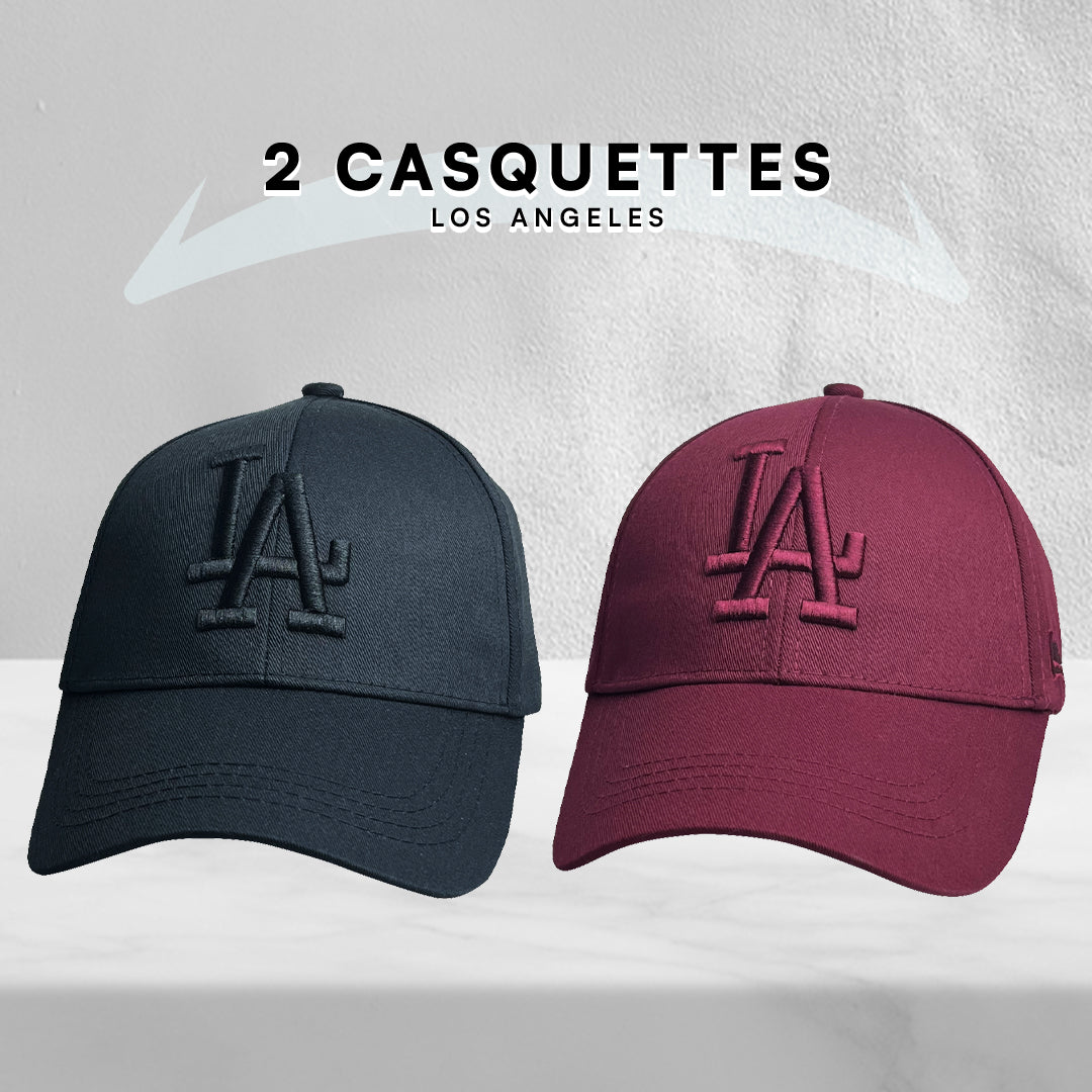 2 Casquettes Los Angeles