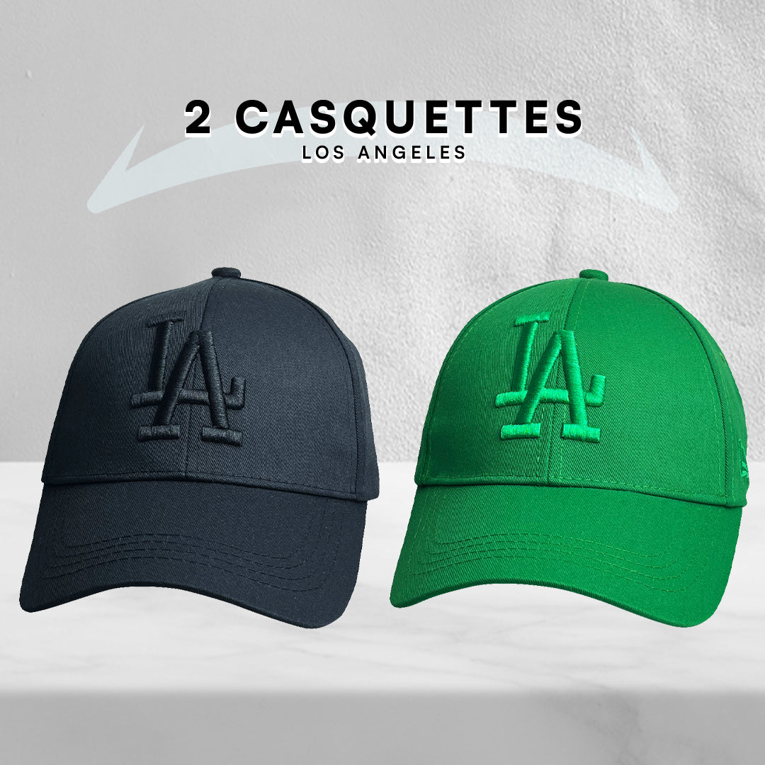 2 Casquettes Los Angeles