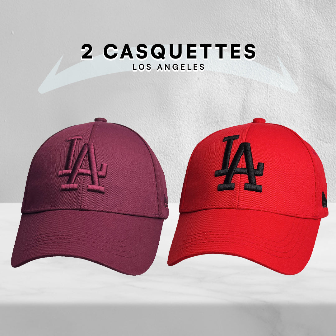 2 Casquettes Los Angeles