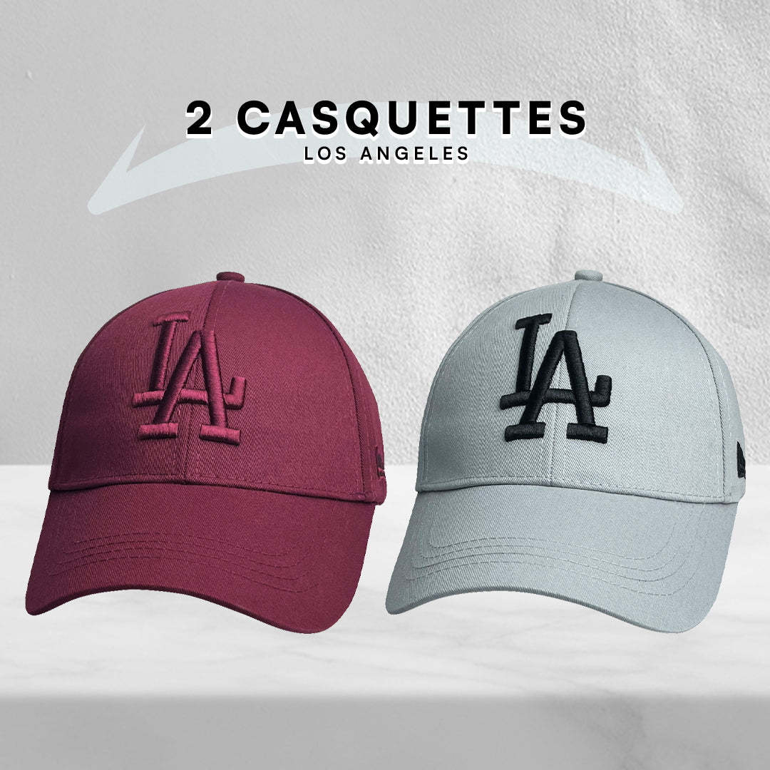 2 Casquettes Los Angeles