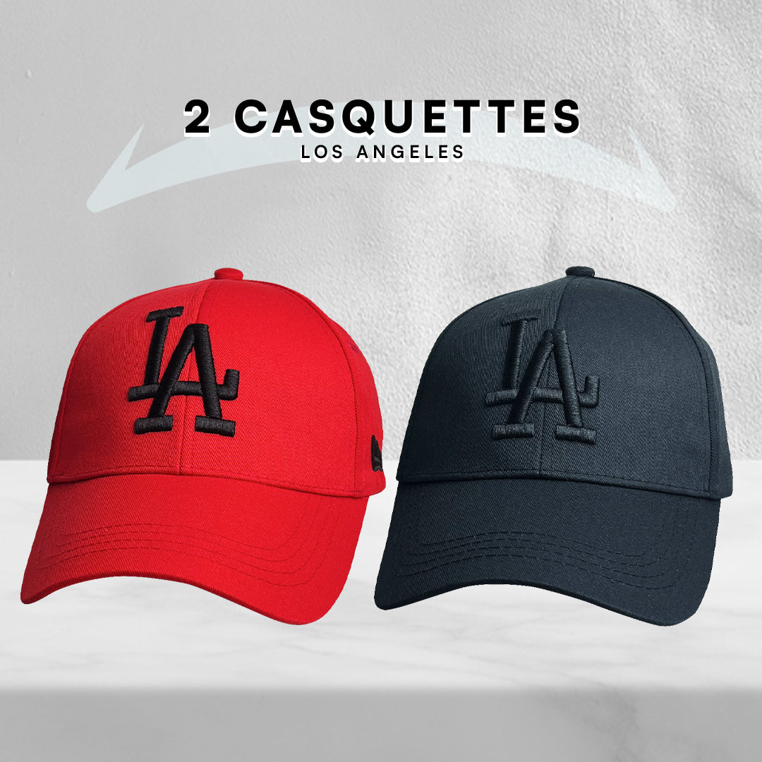 2 Casquettes Los Angeles.