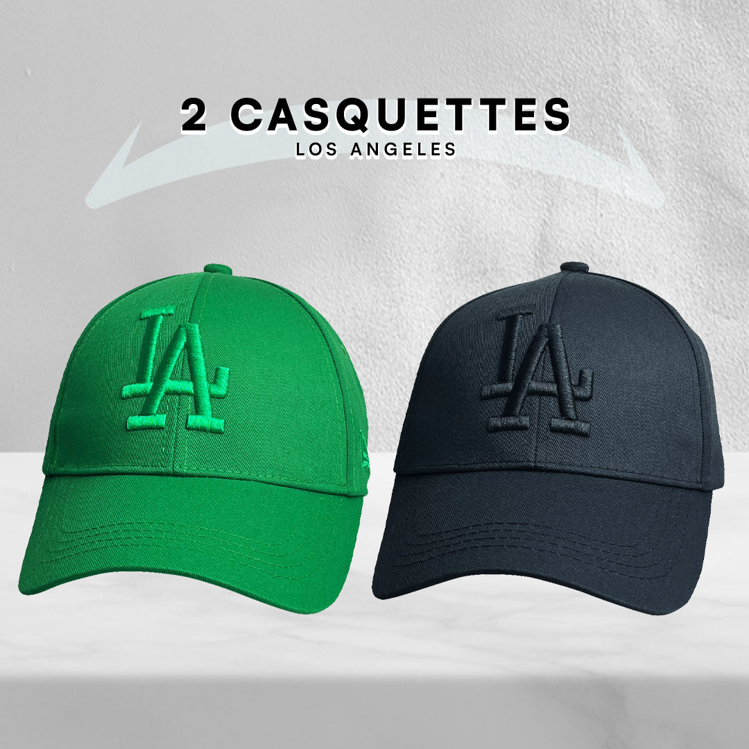 2 Casquettes Los Angeles