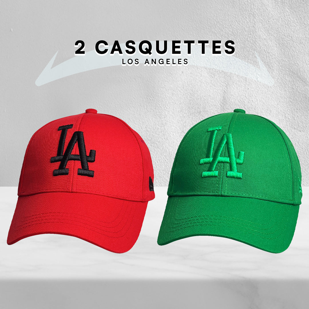 2 Casquettes Los Angeles