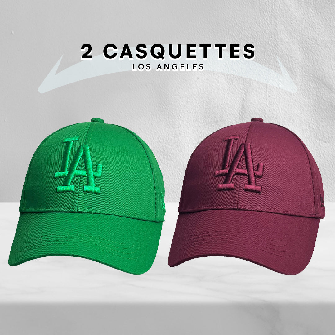 2 Casquettes Los Angeles