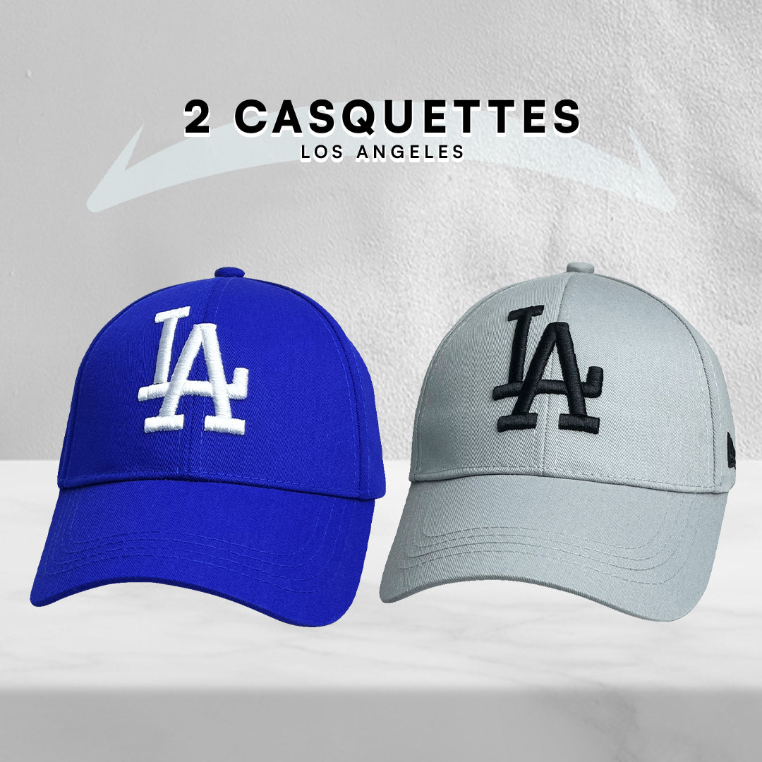 2 Casquettes Los Angeles.