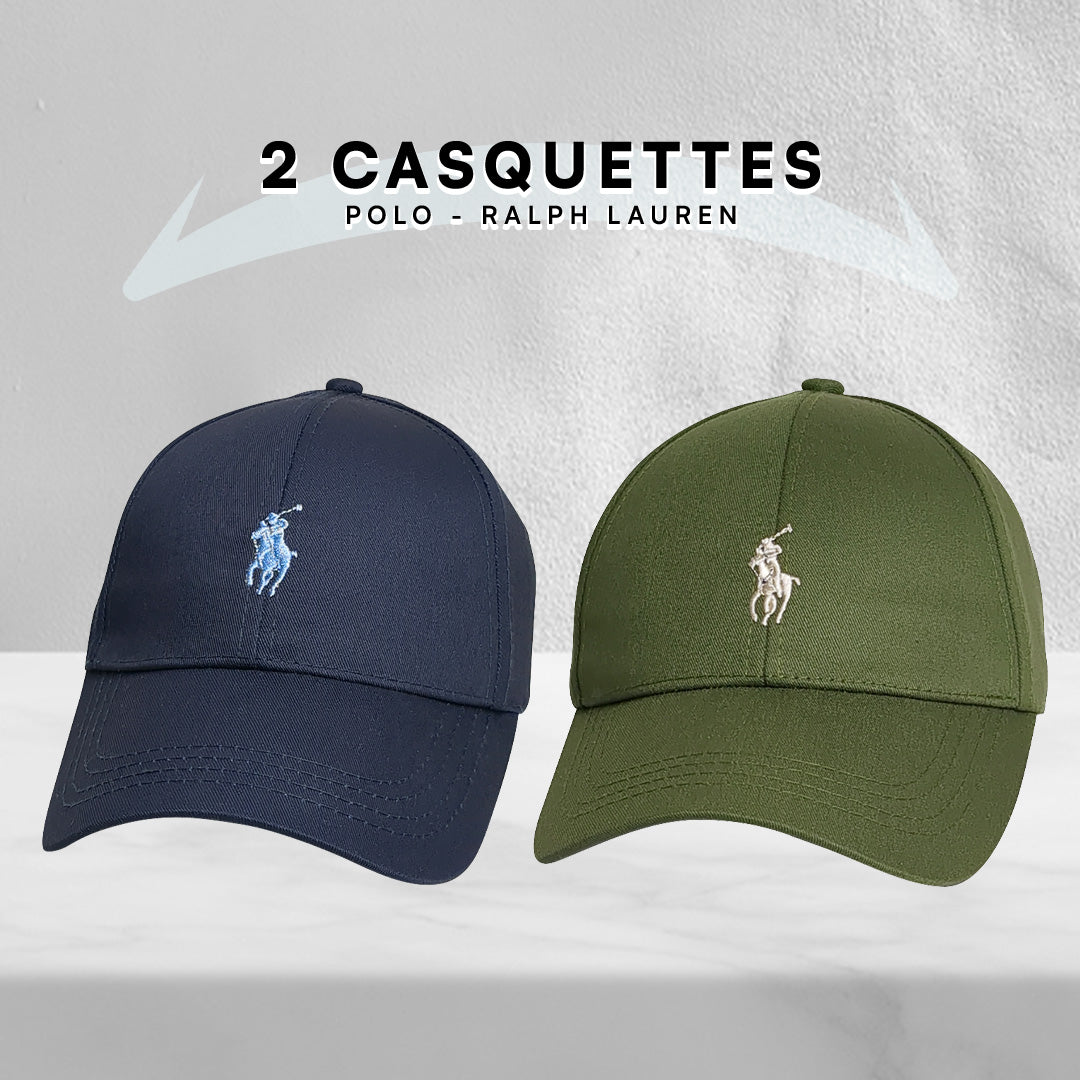 Pack 2 Casquettes Polo de haute qualitè