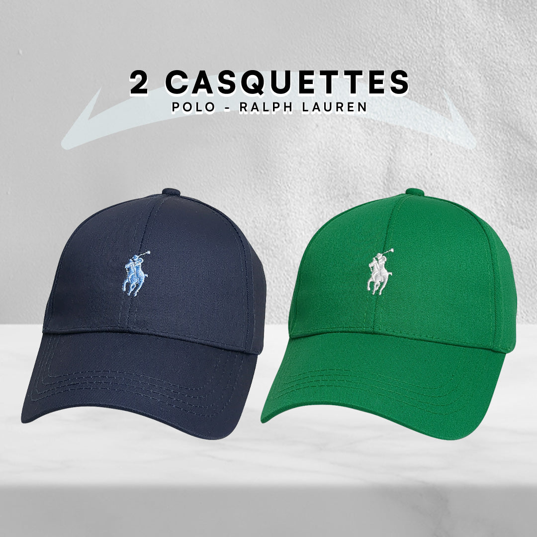 Pack 2 Casquettes Polo de haute qualitè