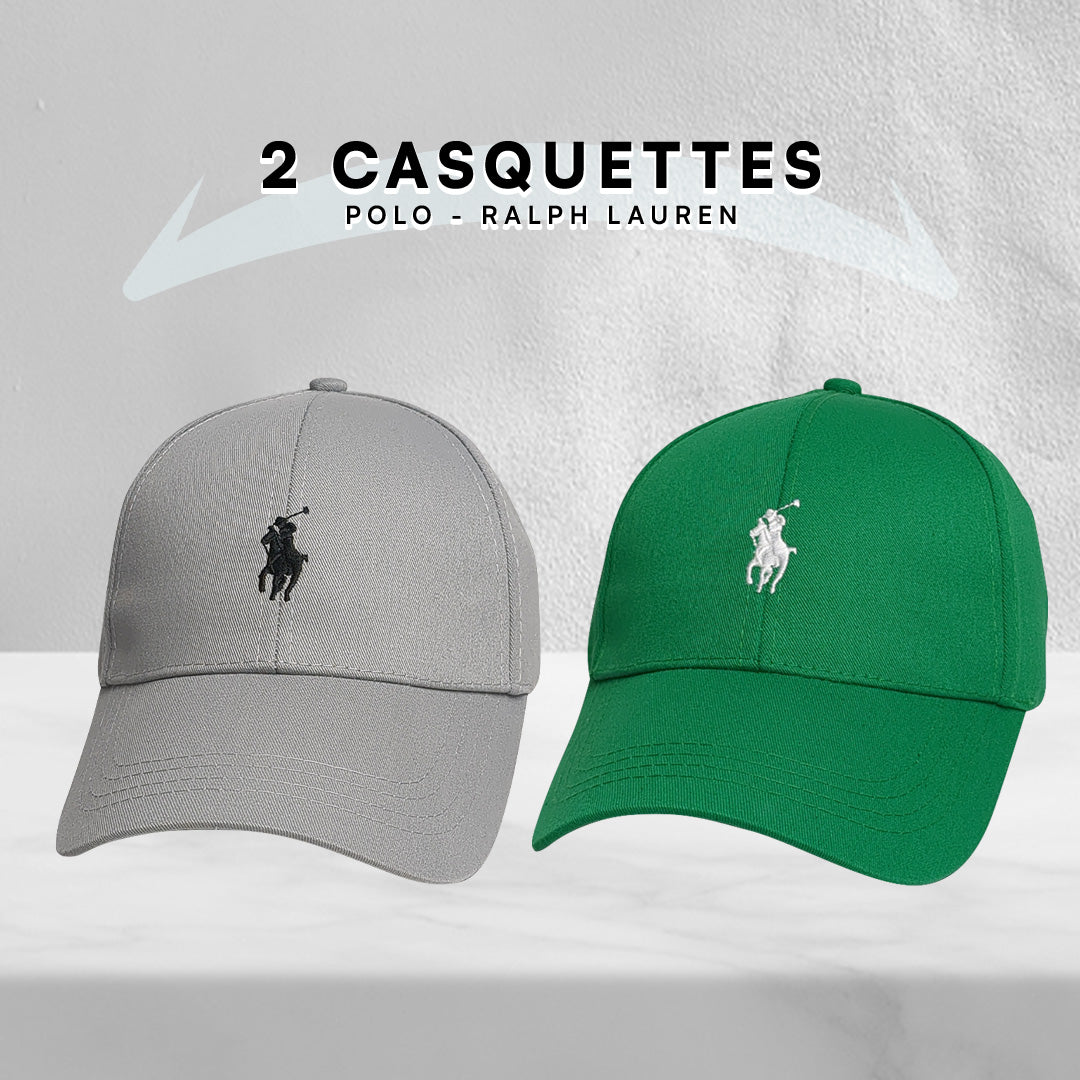 Pack 2 Casquettes Polo de haute qualitè