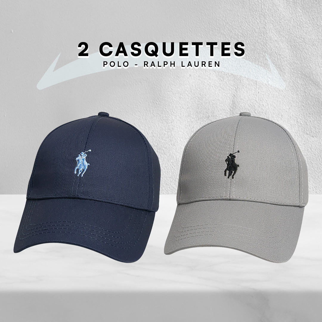 Pack 2 Casquettes Polo de haute qualitè