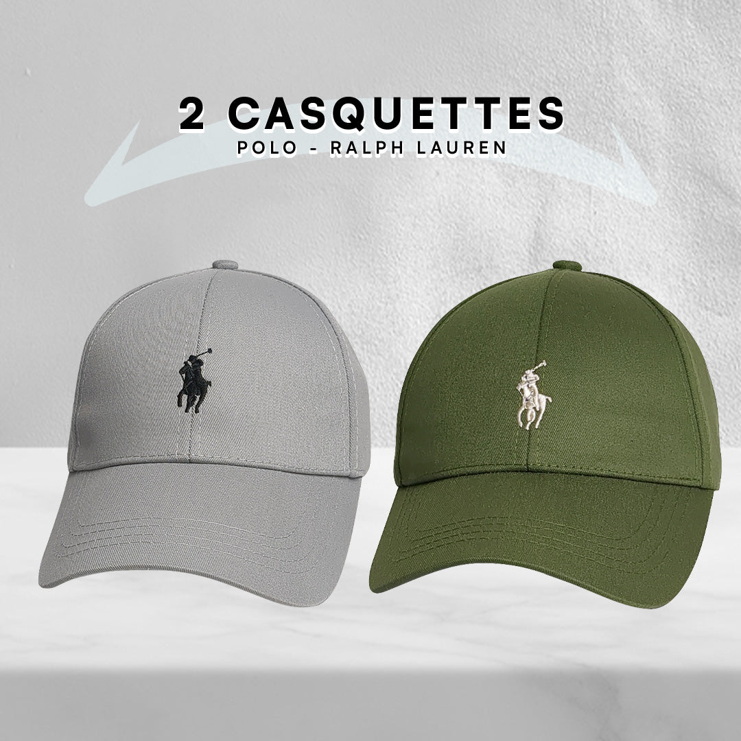 Pack 2 Casquettes Polo de haute qualitè
