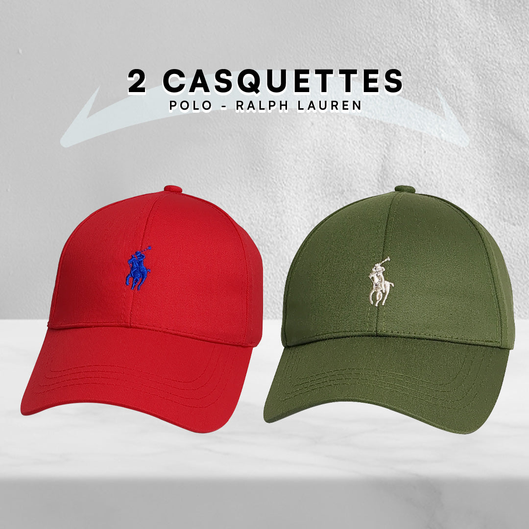 Pack 2 Casquettes Polo de haute qualitè
