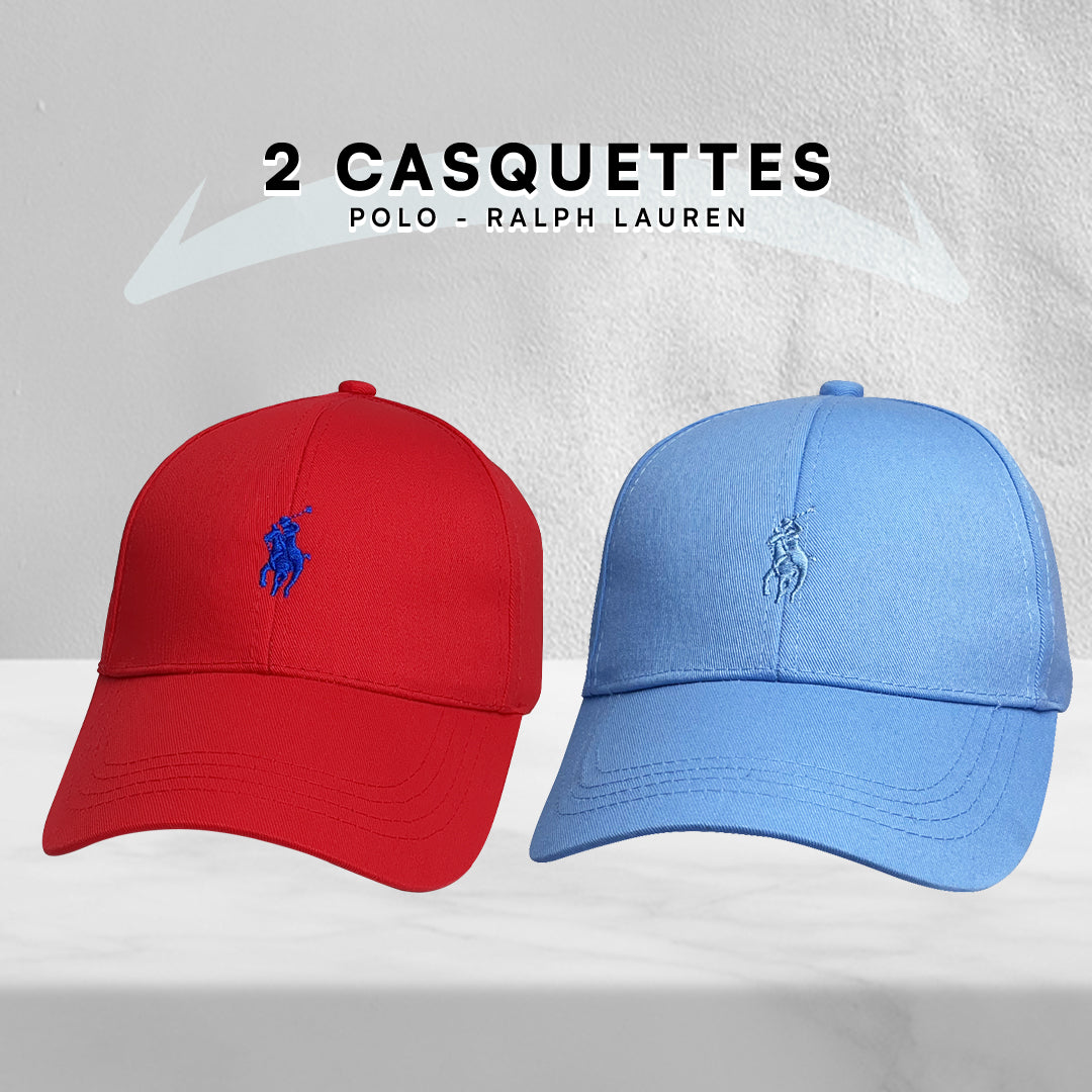 2 Casquettes Polo de haute qualitè