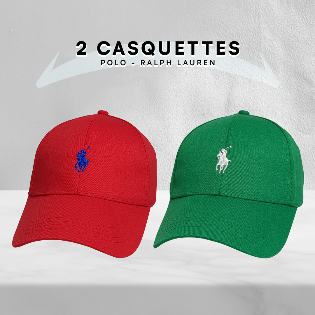 Pack 2 Casquettes Polo de haute qualitè