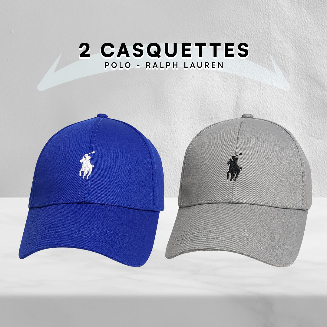 Pack 2 Casquettes Polo de haute qualitè.
