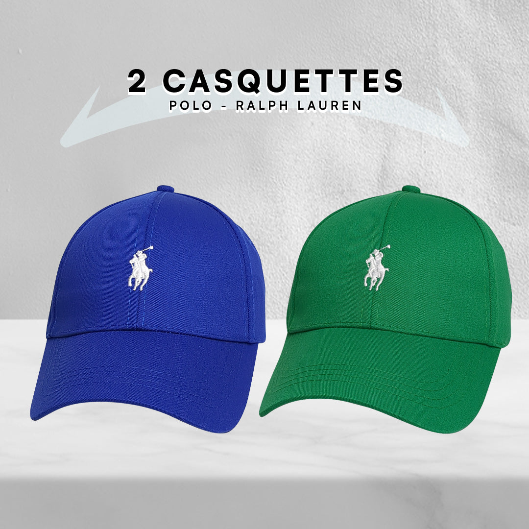 Pack 2 Casquettes Polo de haute qualitè