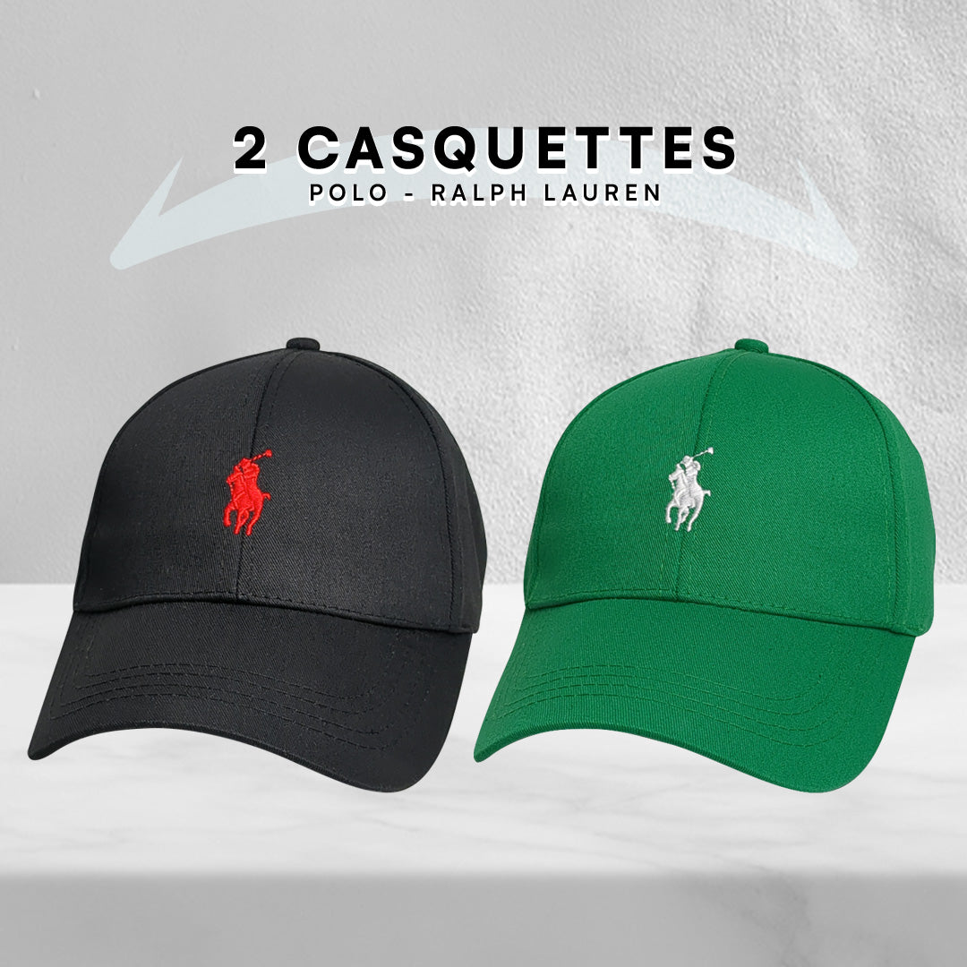 Pack 2 Casquettes Polo de haute qualitè