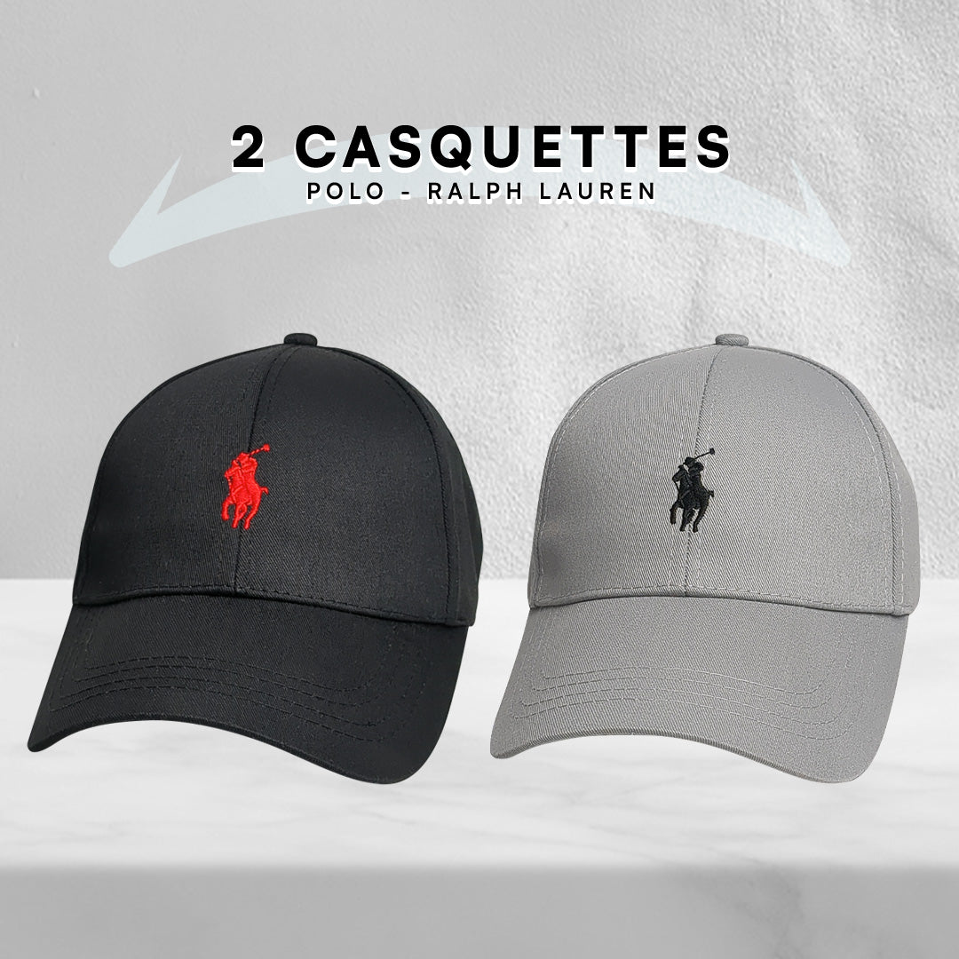 Pack 2 Casquettes Polo de haute qualitè