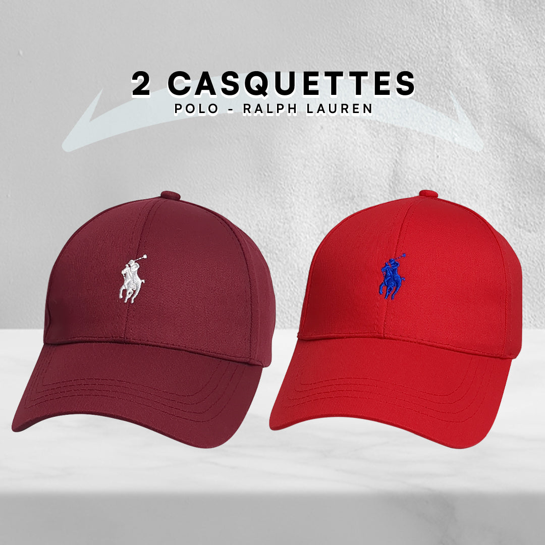Pack 2 Casquettes Polo de haute qualitè