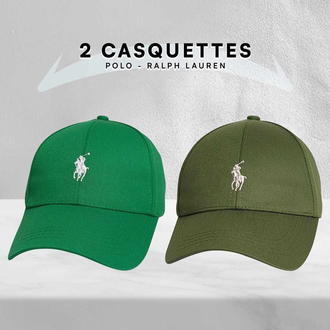 Pack 2 Casquettes Polo de haute qualitè