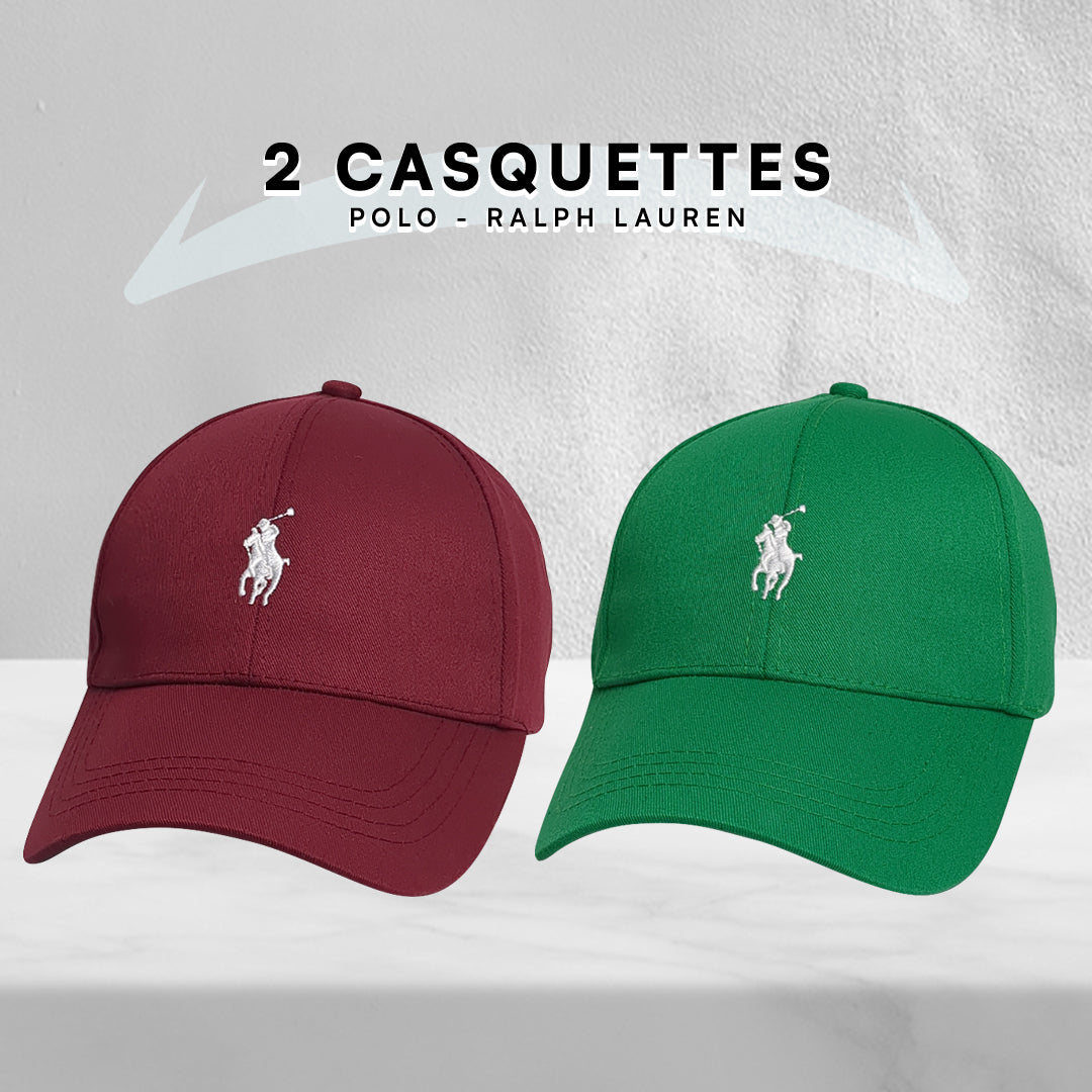 Pack 2 Casquettes Polo de haute qualitè