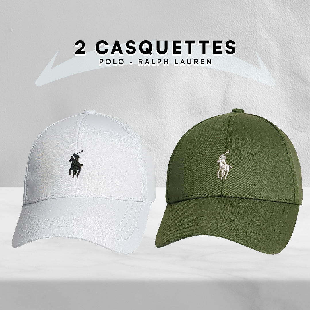 Pack 2 Casquettes Polo de haute qualitè.