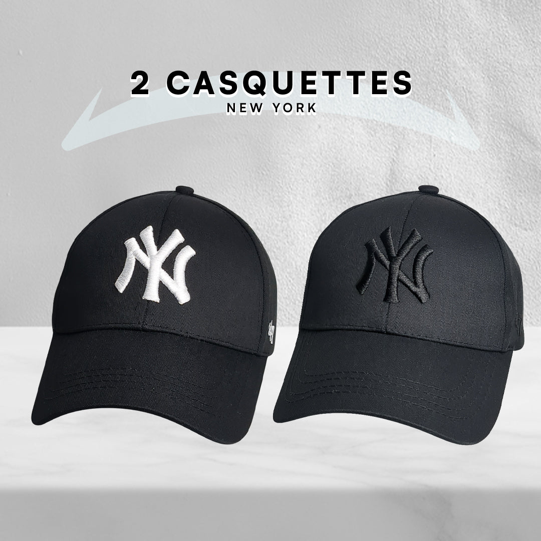 Pack 2 Casquettes de haute qualitè en coton