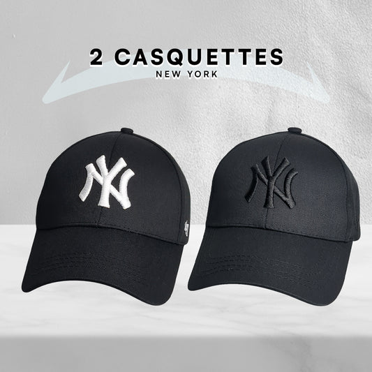 Pack 2 Casquettes de haute qualitè en coton