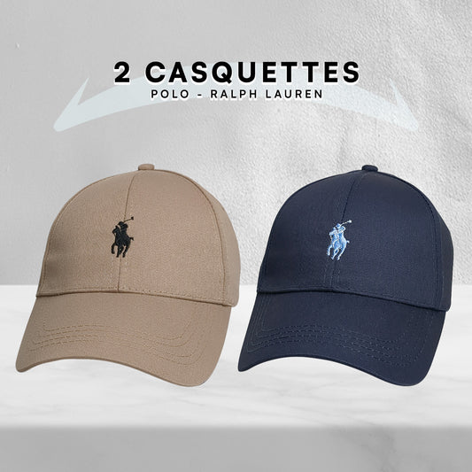 Pack 2 Casquettes Polo de haute qualitè