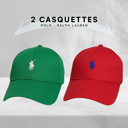 Pack 2 Casquettes Polo de haute qualitè