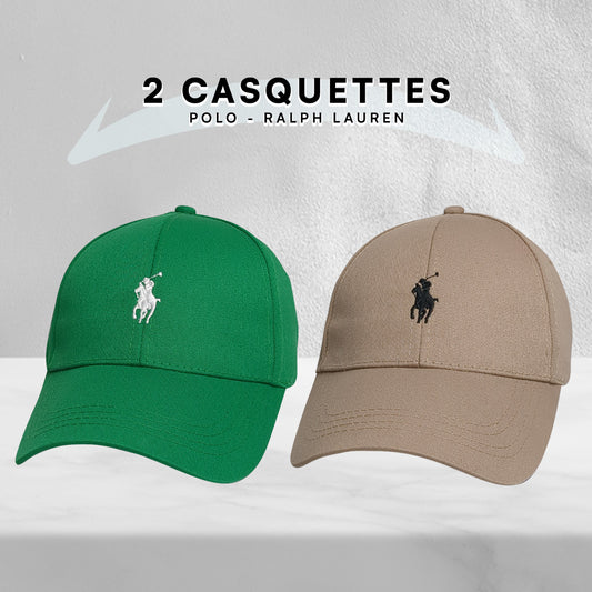 Pack 2 Casquettes Polo de haute qualitè