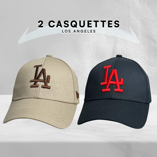 2 Casquettes Los Angeles