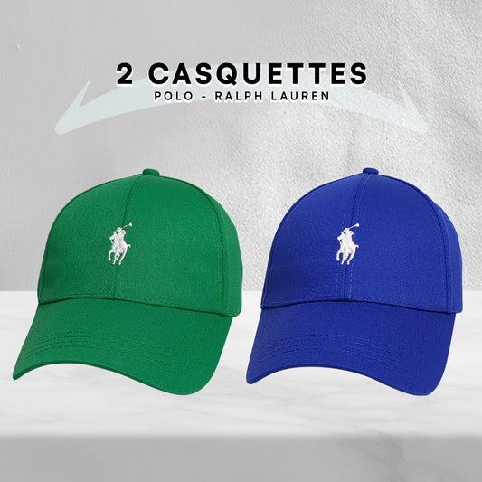 Pack 2 Casquettes Polo de haute qualitè