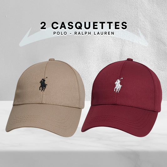 Pack 2 Casquettes Polo de haute qualitè