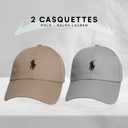 Pack 2 Casquettes Polo de haute qualitè