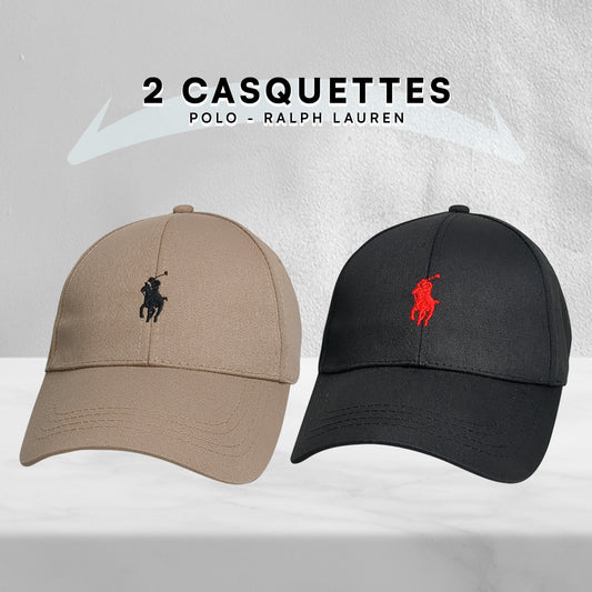 Pack 2 Casquettes Polo de haute qualitè