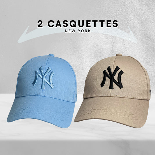 2 Casquettes New York