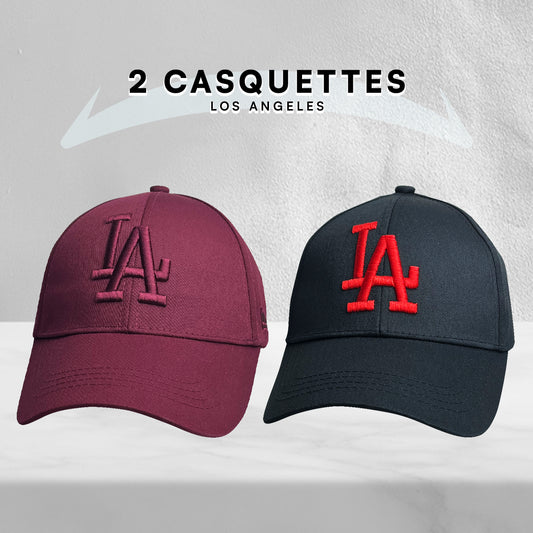 2 Casquettes Los Angeles