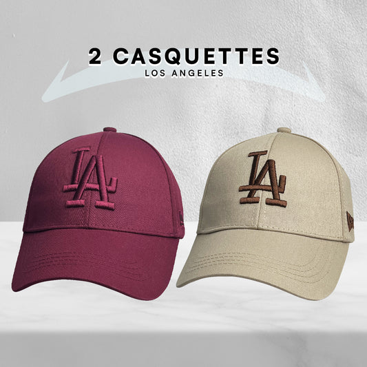 2 Casquettes Los Angeles