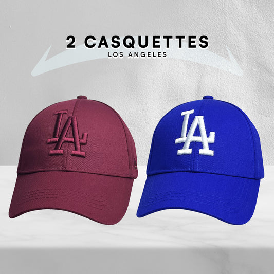 2 Casquettes Los Angeles