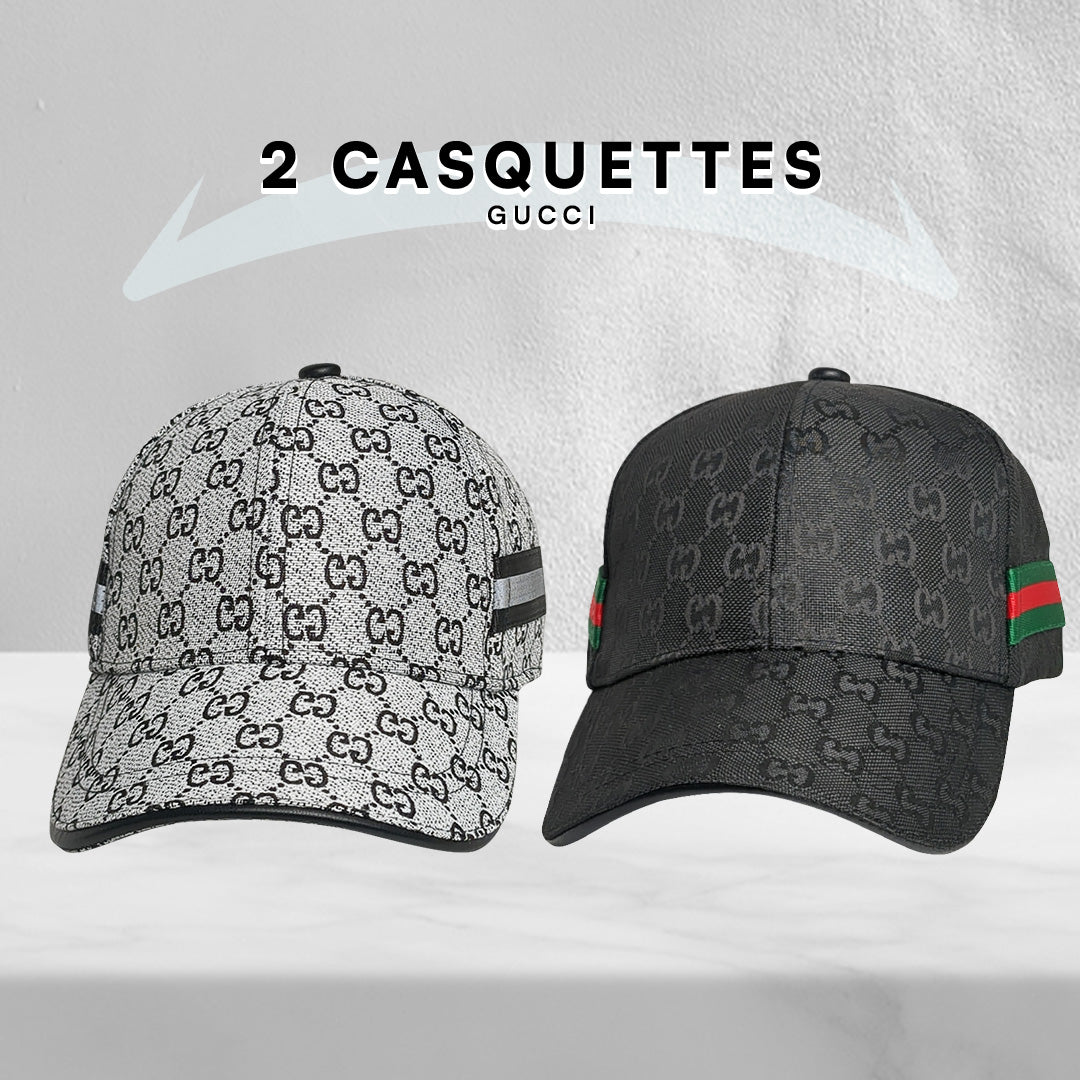 2 Casquettes GUCCI