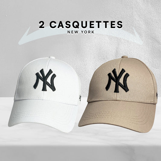 2 Casquettes New York.