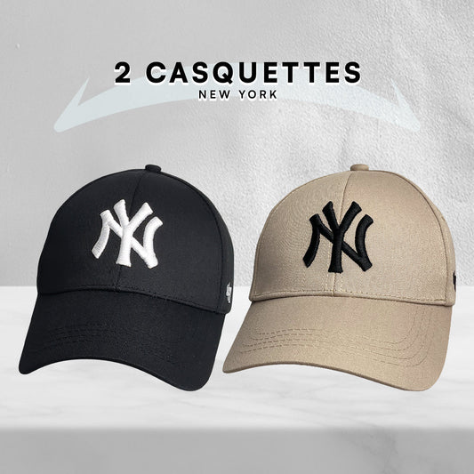 2 Casquettes New York.