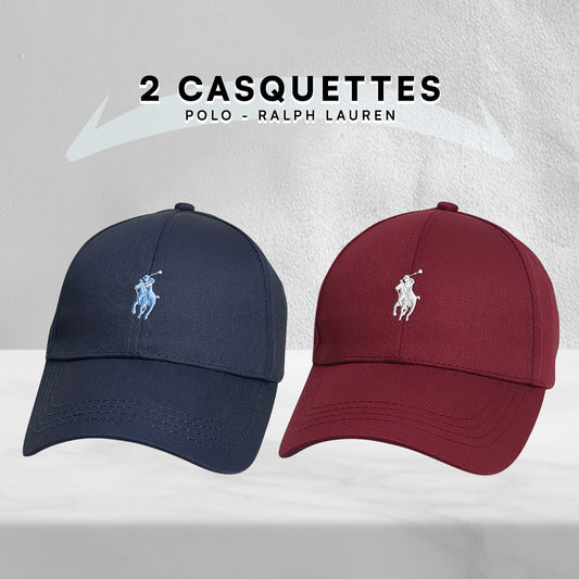 Pack 2 Casquettes Polo de haute qualitè